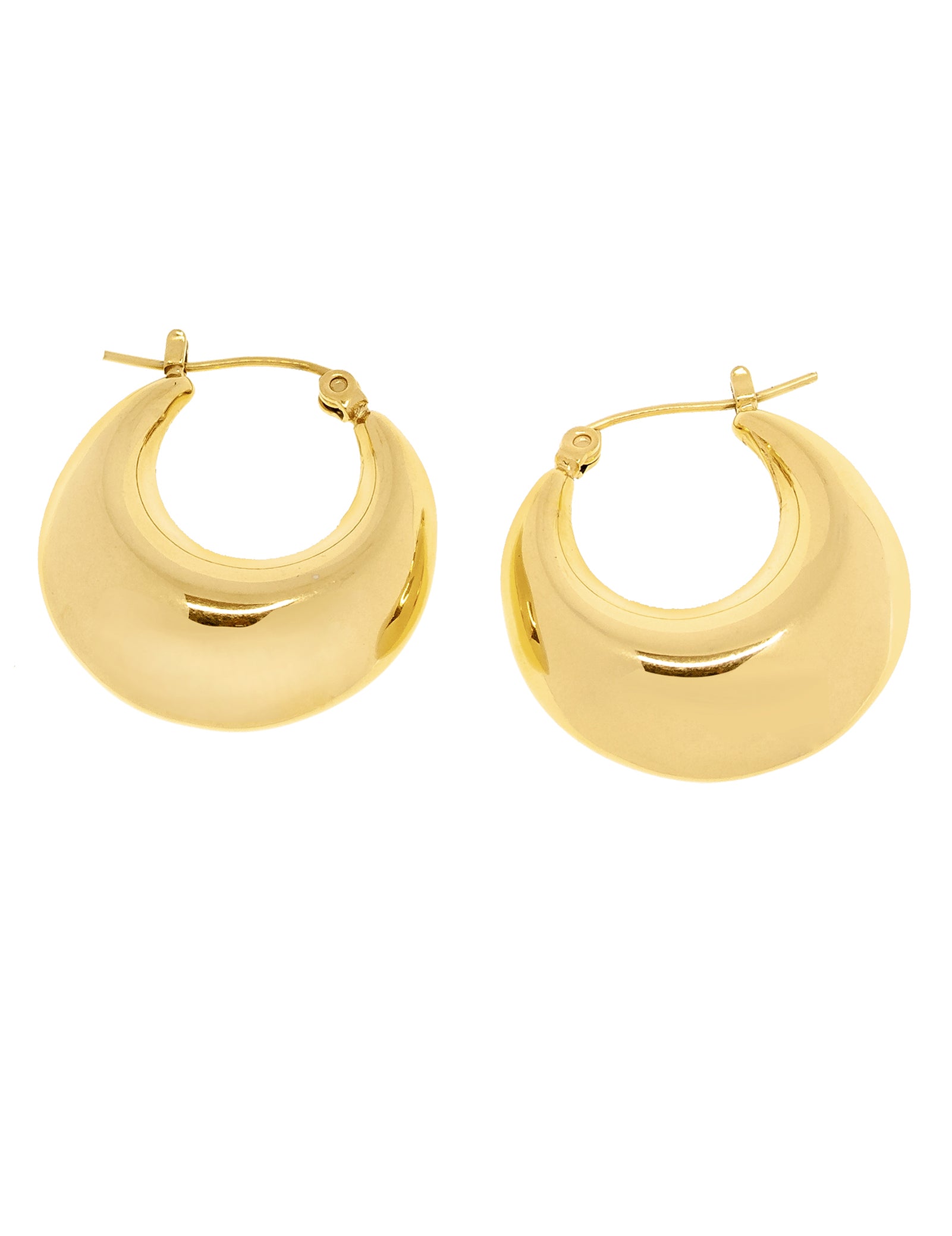 Pastiche  Wide Cali Hoops - E1154YG